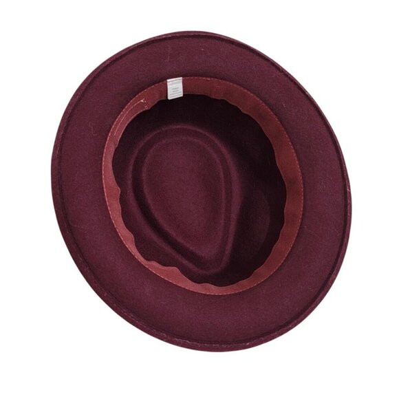 Vintage 100% Wool Fedora Hat With Black Ribbon Accent - Picture 7 of 9